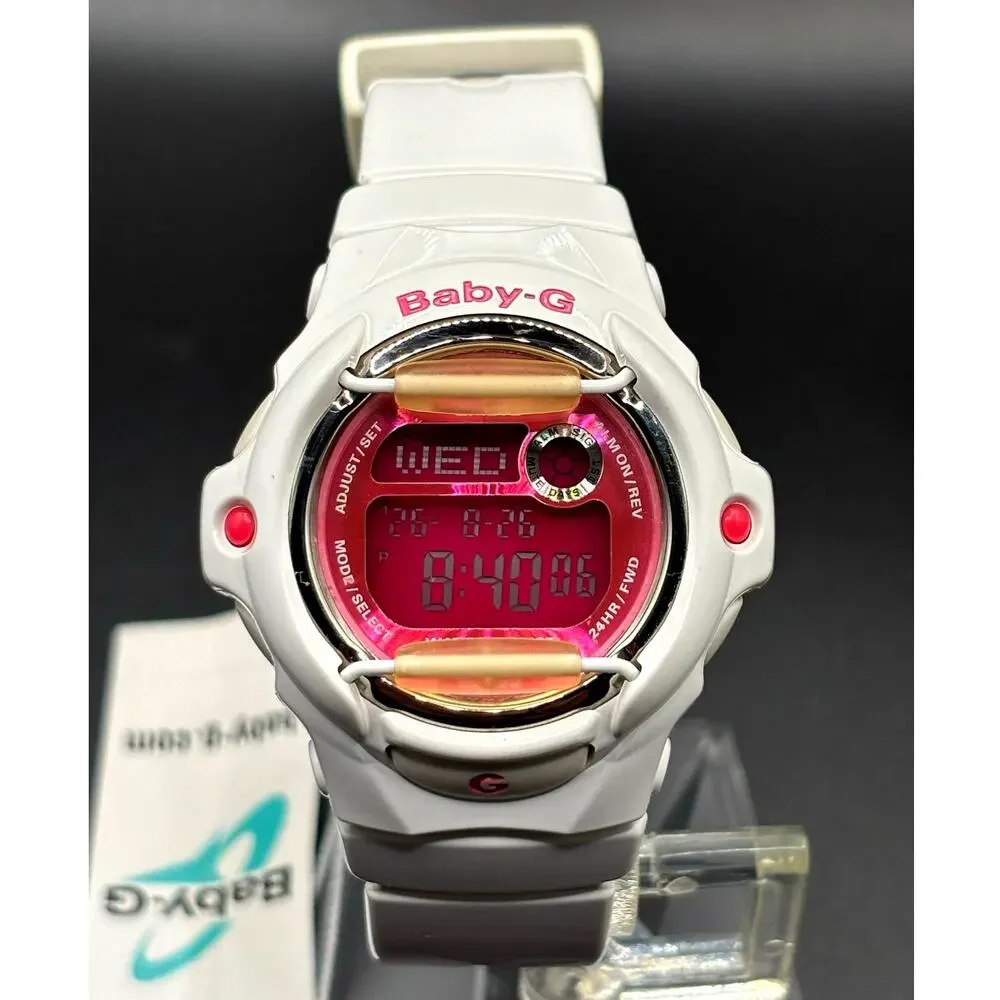 Casio Baby-G BG169R-7D White Pink Digital 200M Women’s Watch NWT
